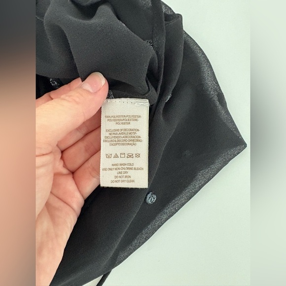 Free People Ready To Run Sheer Smocked Dot Georgette Hi-Lo Top - Picture 5 of 6